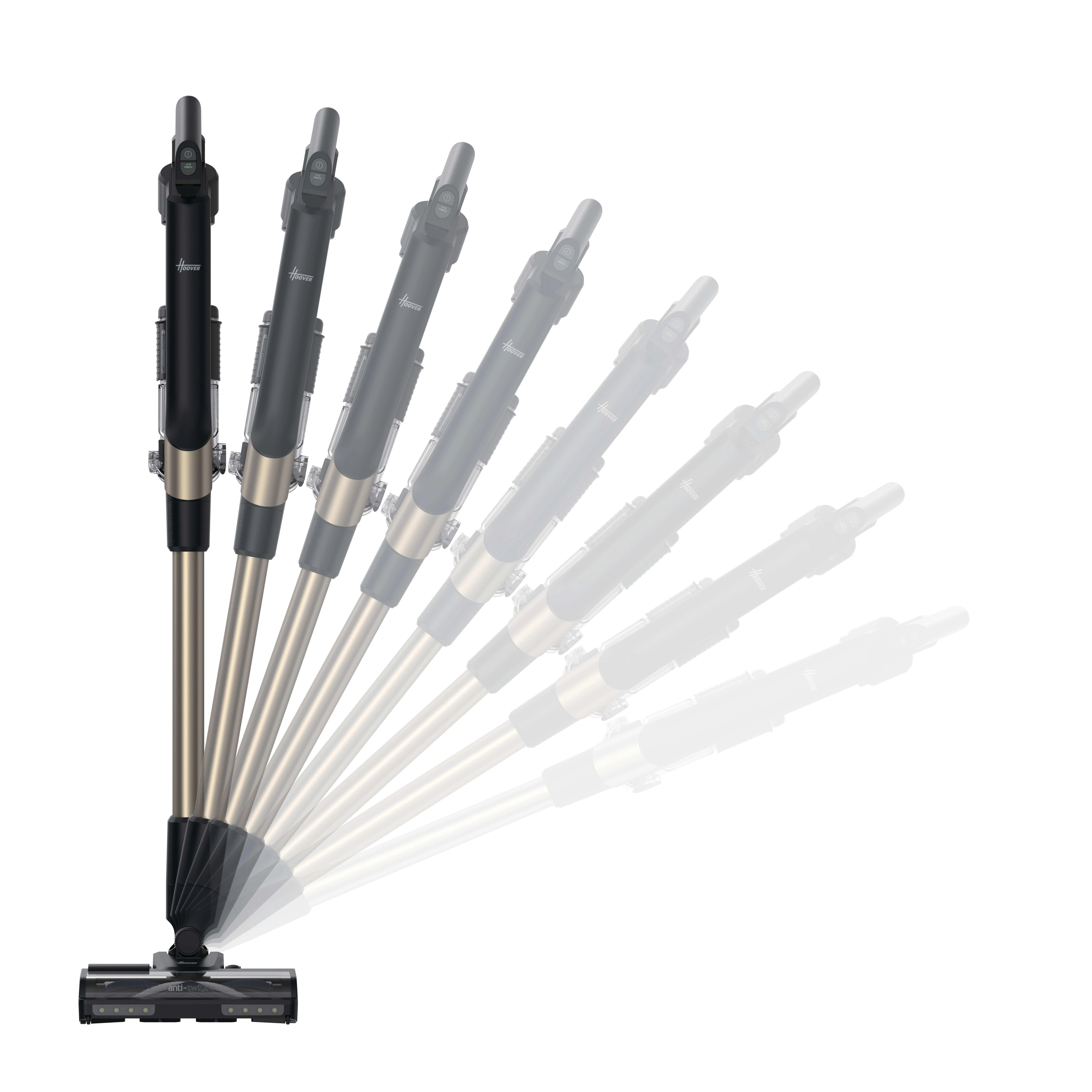 Hoover HF210PP 011 14.4V Stick vacuum cleaner, Black, Gold