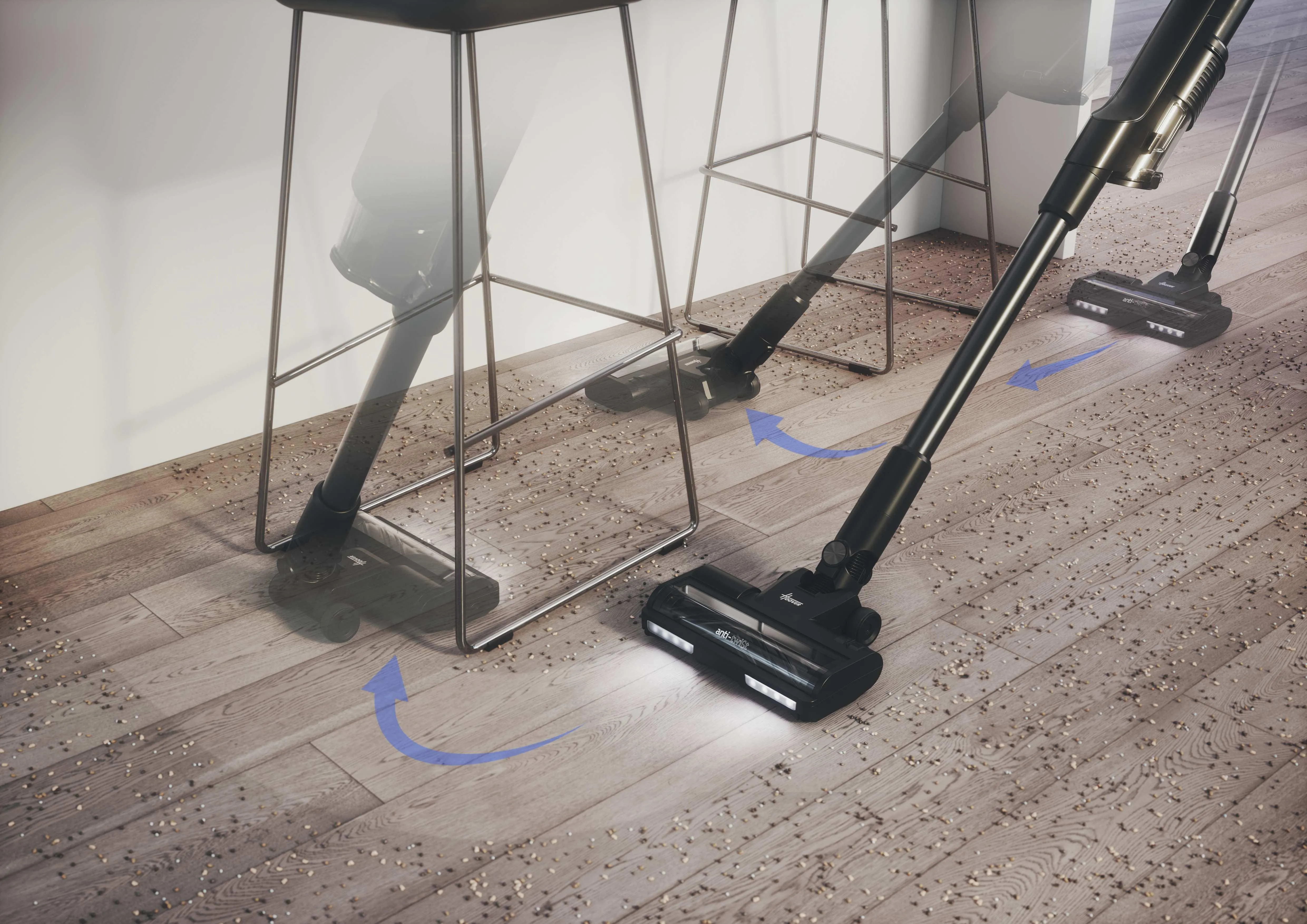 Hoover HF210PP 011 14.4V Stick vacuum cleaner, Black, Gold