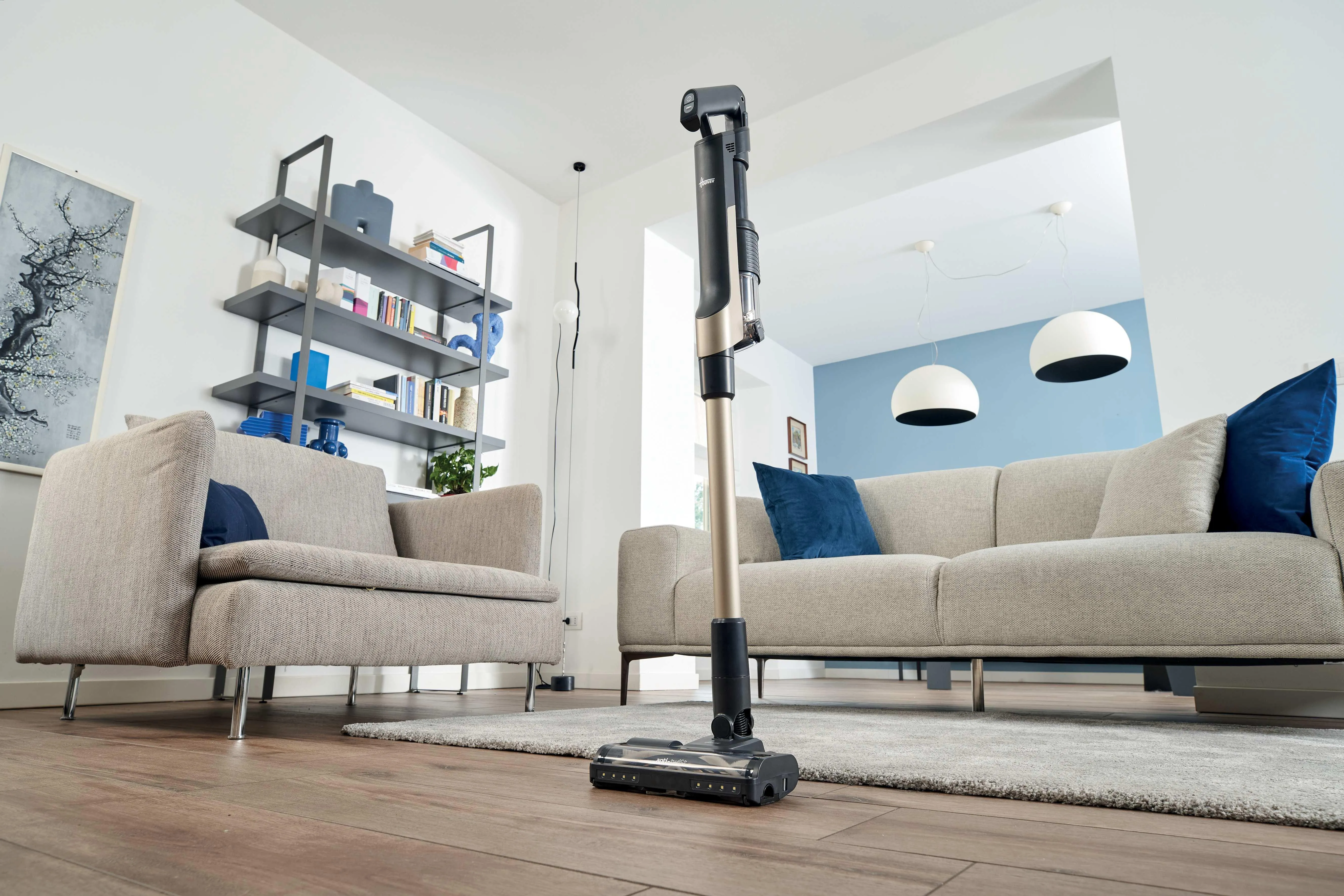 Hoover HF210PP 011 14.4V Stick vacuum cleaner, Black, Gold