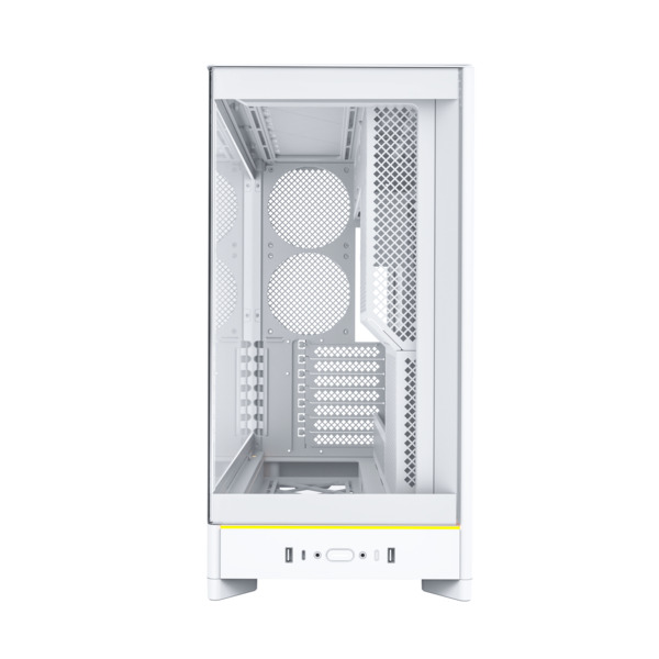 Montech HS02 - midi case with window, White