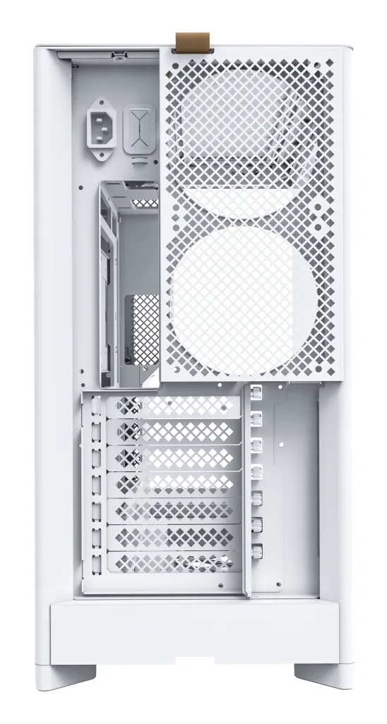 Montech HS02 - midi chassi med f&ouml;nster, Vit