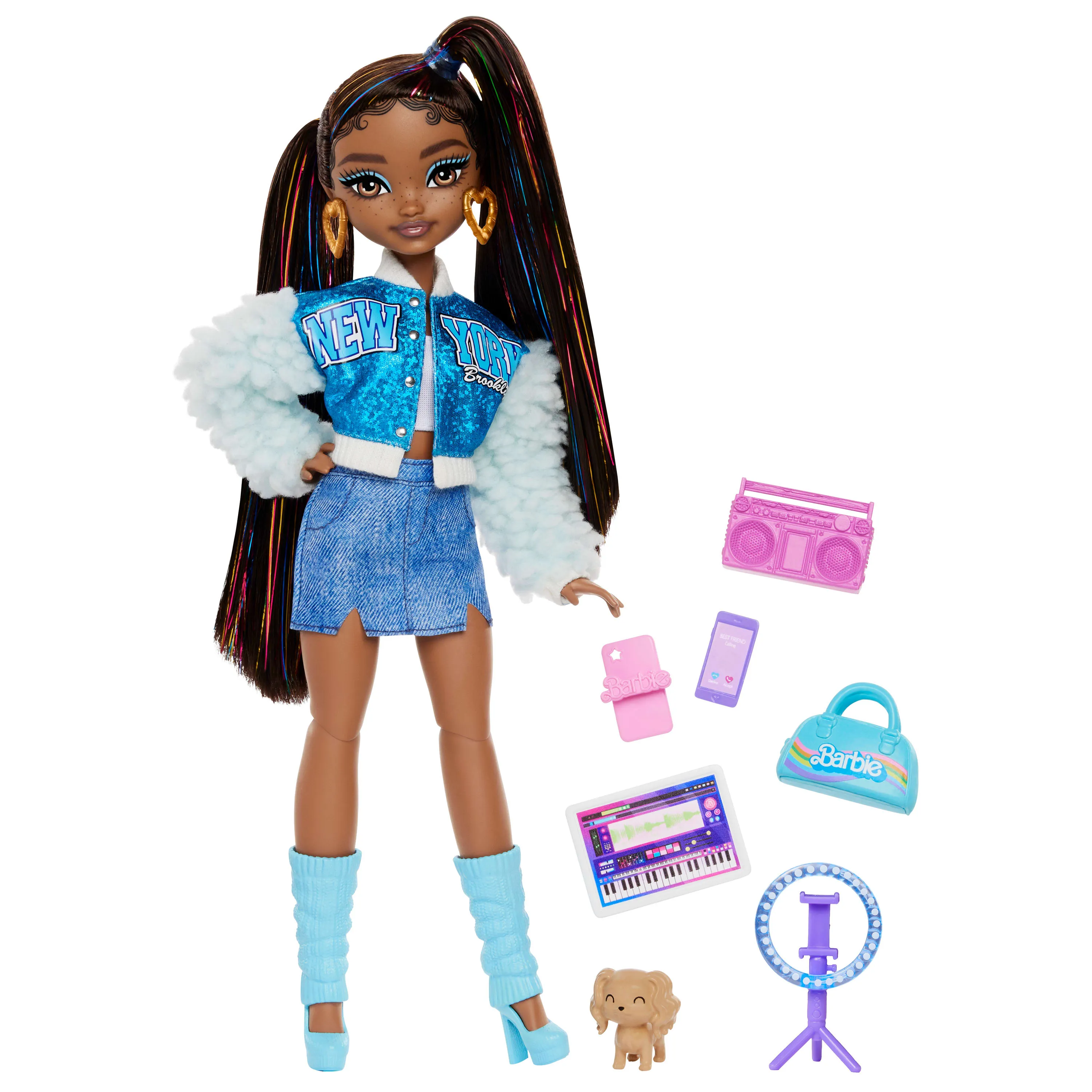 Mattel Barbie Dream Besties Brooklyn and Accessories, Doll