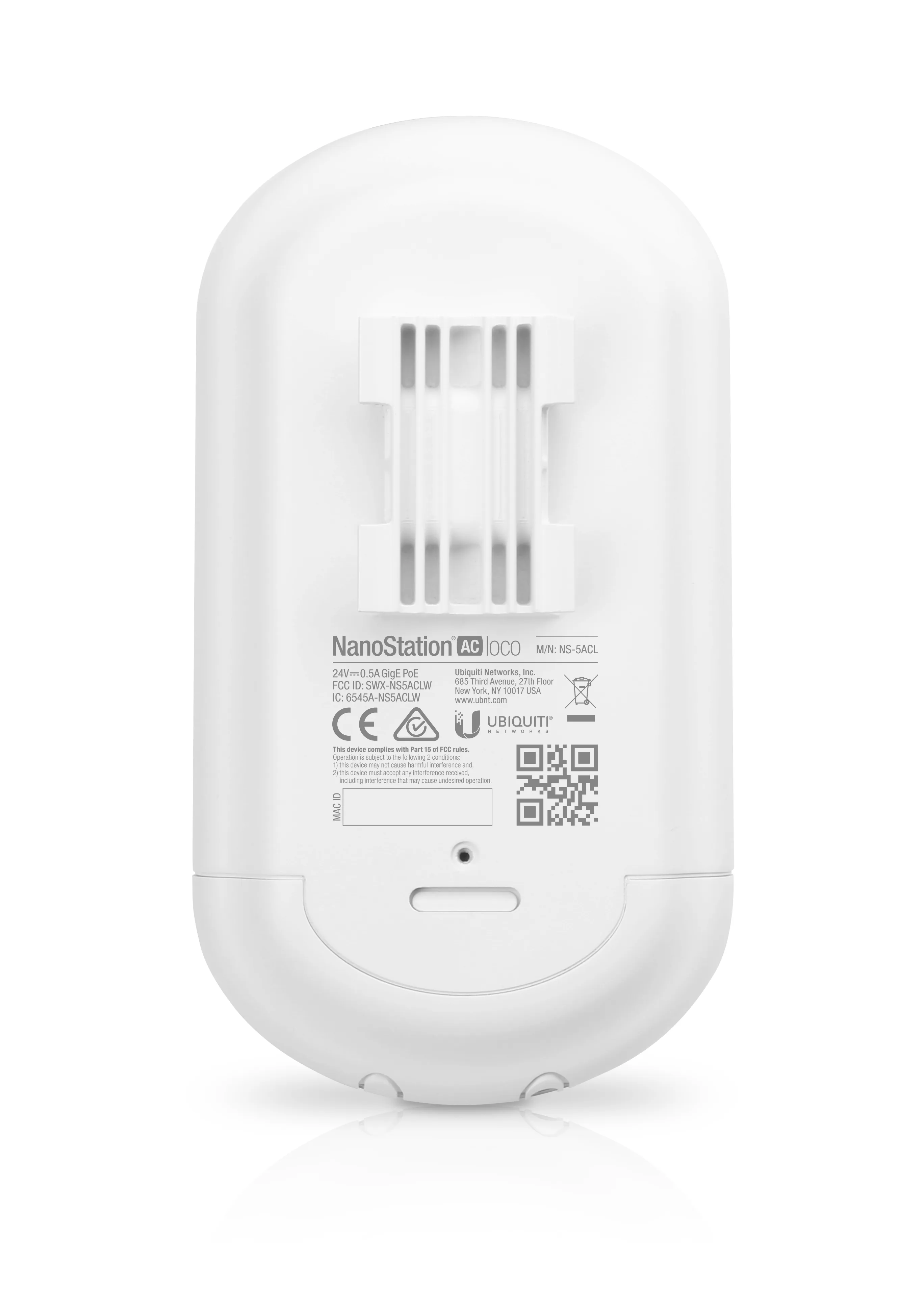Ubiquiti airMAX NanoStation 5AC Loco - Wireless bridge, White