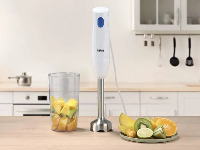 Braun MultiQuick 1 - sauvasekoitin, Valkoinen/Sininen