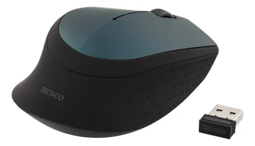 Deltaco MS-461 - wireless mouse, Black/Blue