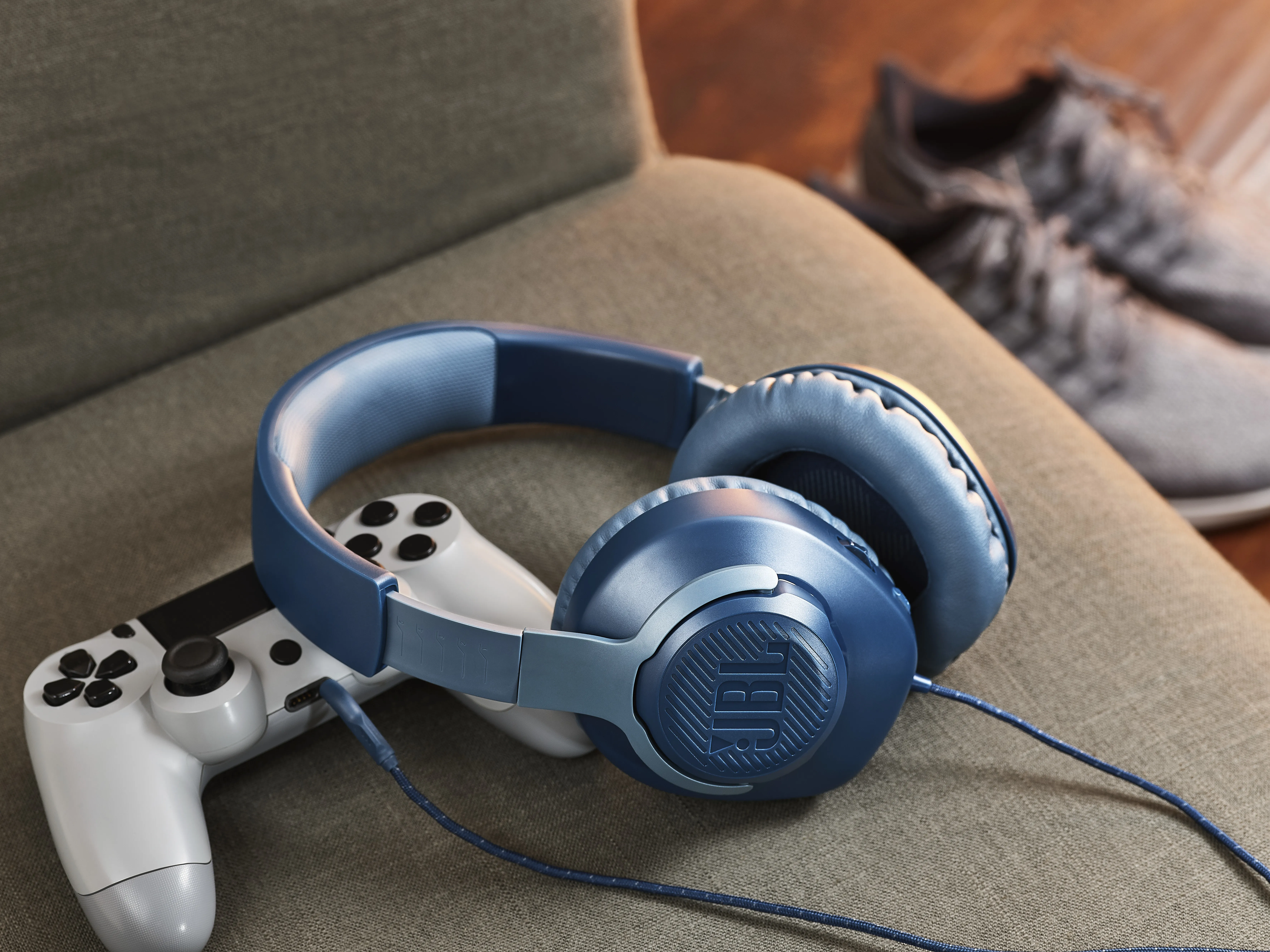 JBL Quantum 100 - gaming headset, blue