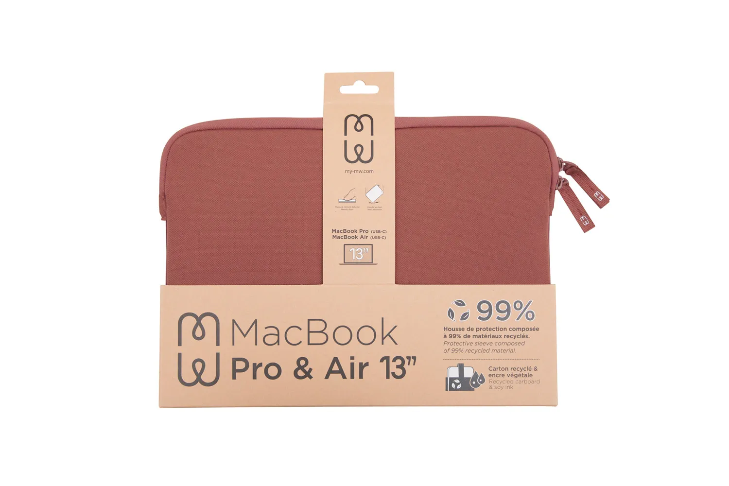 MW Horizon MacBook Pro/Air 13-tum sleeve - Redwood