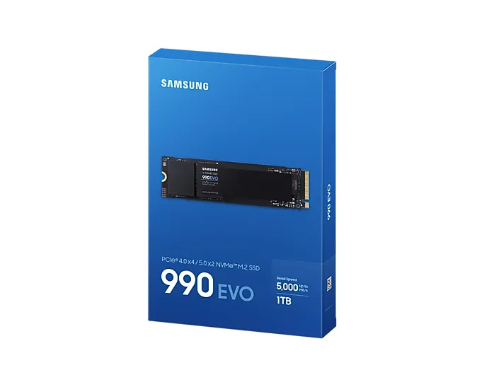 Samsung 990 EVO 1 TB, PCIe 4.0, M.2 - SSD