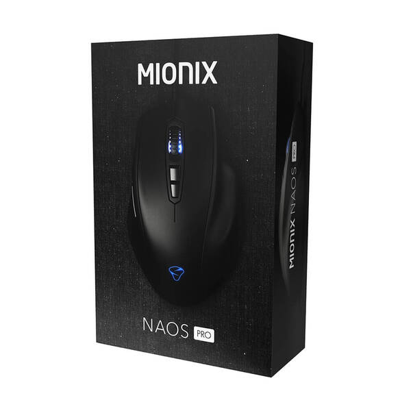Mionix Naos Pro tr&aring;dbunden gamingmus, svart