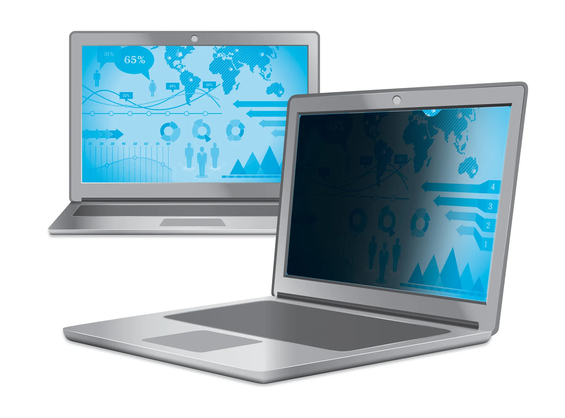 3M 12.1" Touchscreen sekretessfilter f&ouml;r HP Elite X2 1012 G1, 3:2