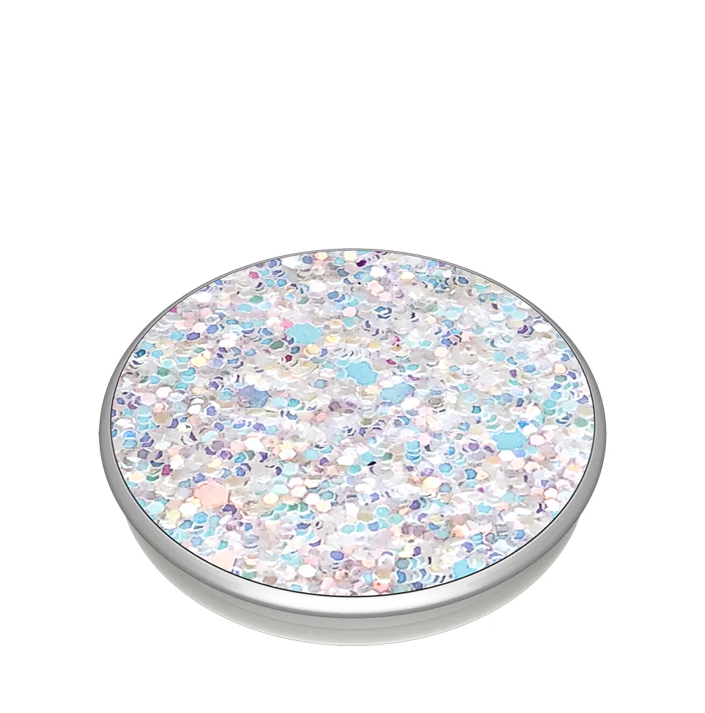 POPSOCKETS Sparkle Snow White Avtagbart Grip med St&auml;llfunktion Premium