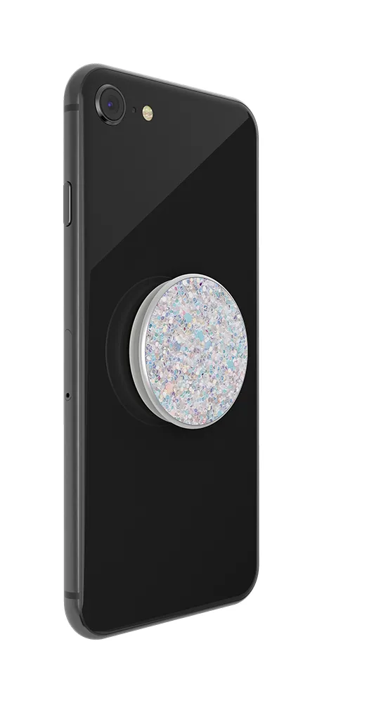 POPSOCKETS Sparkle Snow White Avtagbart Grip med St&auml;llfunktion Premium