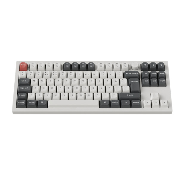 Keychron Q3 Ultra 80% 8K Wireless Mechanical Gaming Keyboard, POM Red, White