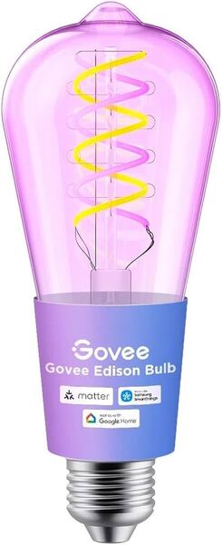Govee Smart Edison E27 LED ST64 500 lumen - Smart gl&ouml;dlampa, RGBWW