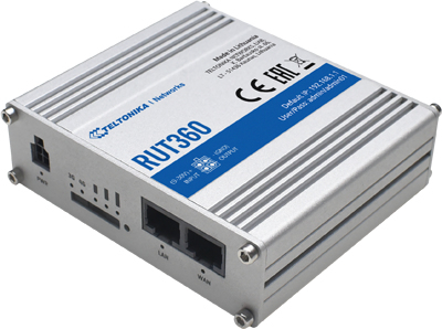 Teltonika RUT360 4G (LTE)  Cat 6 up to 300 Mbps, 3G  Up to 42 Mbps