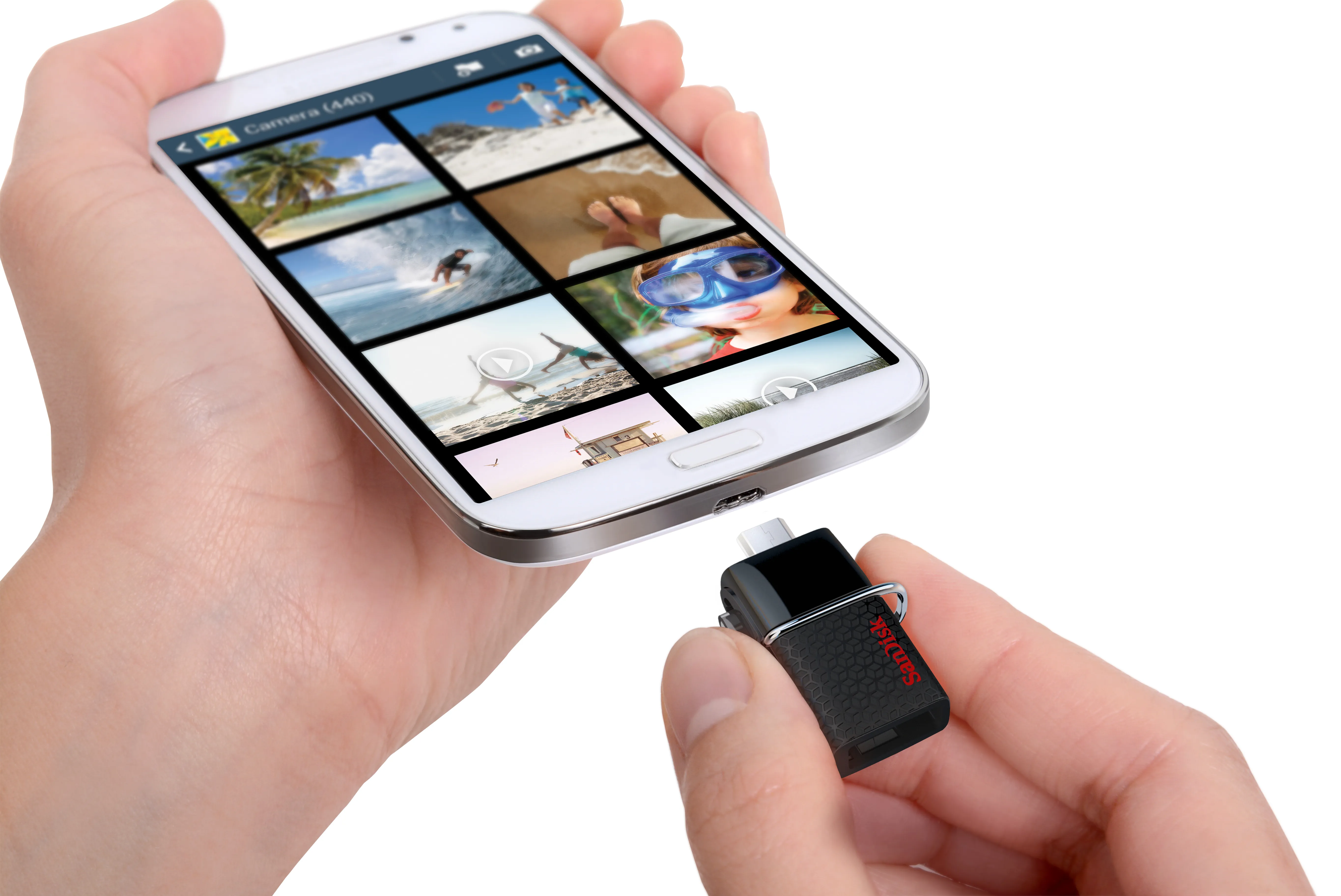 SanDisk 64 GB Ultra Dual USB 3.0 - minne, Svart