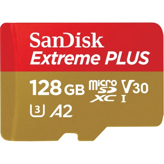 SanDisk Extreme Plus 64 Gt MicroSDXC -muistikortti + SD-adapteri