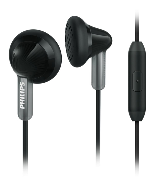 PHILIPS IN-EAR HEADPHONES, MIC, BLACK