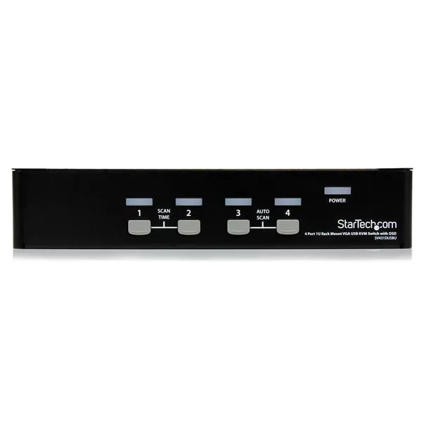 4 Port 1U Rackmount USB KVM Switch