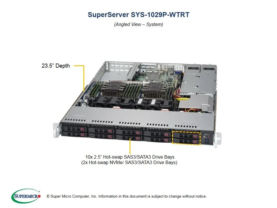 Supermicro SuperServer 1029P-WTRT