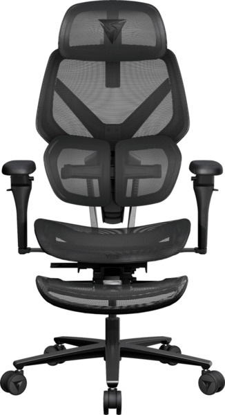 TX3 Flex Pro Footrest Mesh - gaming / office chair, Black