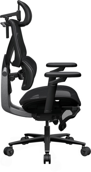 TX3 Flex Pro Footrest Mesh - gaming / office chair, Black