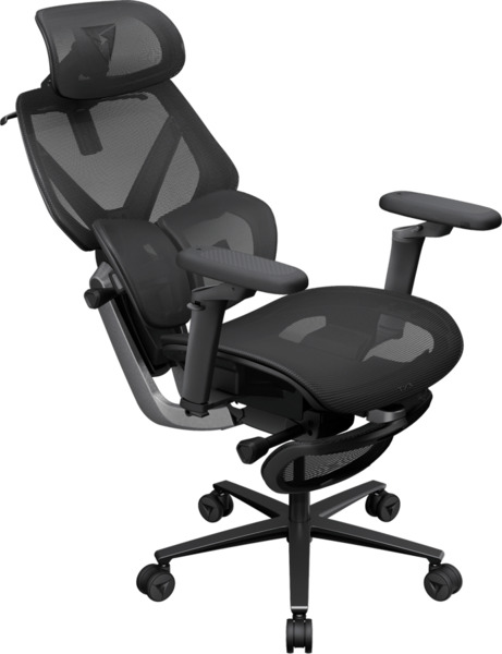 TX3 Flex Pro Footrest Mesh - gaming / office chair, Black