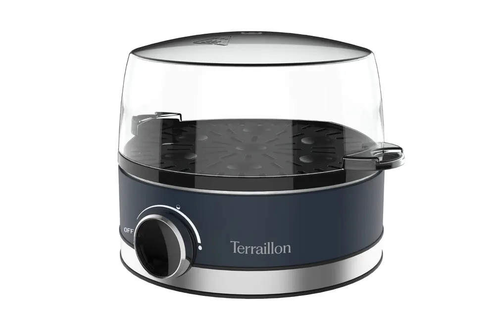 Terraillon NEW MOON Egg Cooker, 7 Eggs, 410 w, Dark Blue