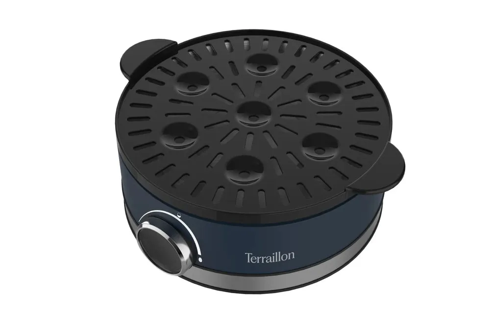 Terraillon NEW MOON Egg Cooker, 7 Eggs, 410 w, Dark Blue