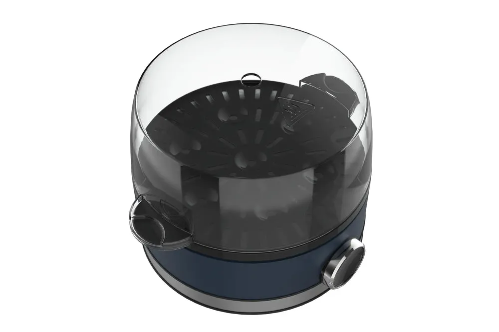 Terraillon NEW MOON Egg Cooker, 7 Eggs, 410 w, Dark Blue