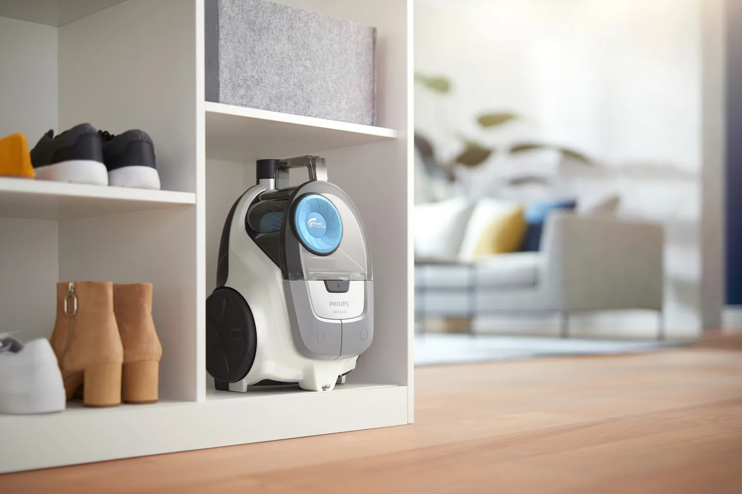 Philips 2000 Series XB2122/09 1.3 L 850 W p&aring;sl&ouml;s - cylinderdammsugare, bl&aring;, vit