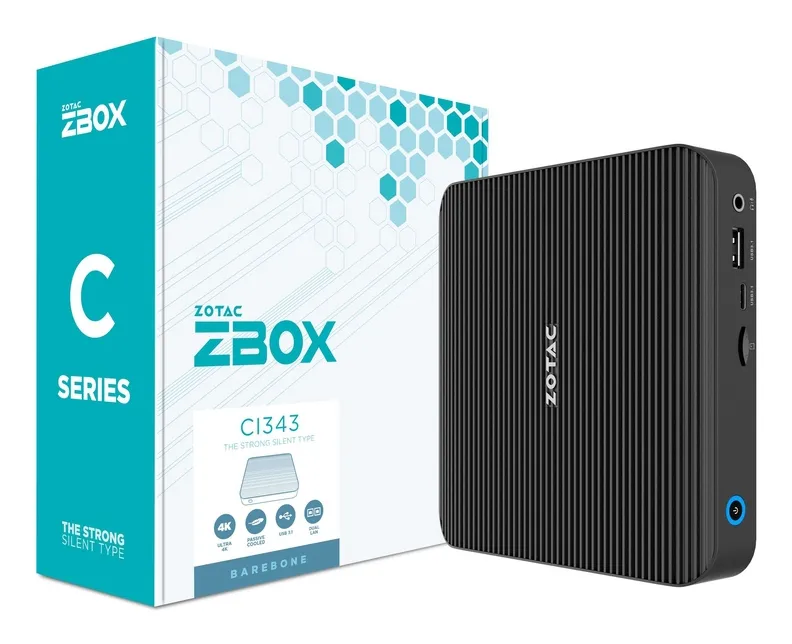 ZOTAC ZBOX CI343 NANO Intel N100 mini-PC barebone, svart