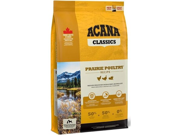 Acana Classics Prairie Poultry, Torrfoder f&ouml;r hund, All life stages, Glutenfri, 14,5 kg