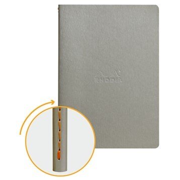 Rhodiarama Sewn spine Silver A5 dot