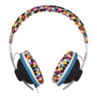 Retro Checker headphones