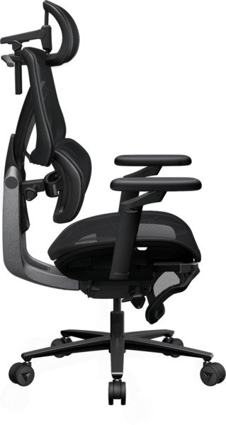 TX3 Flex Pro Footrest Mesh - gaming / office chair, Black