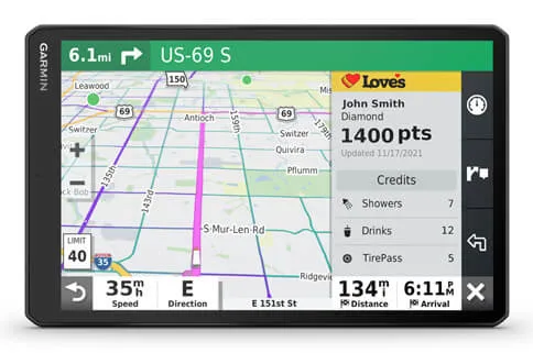 GARMIN DEZL LGV1010, EU, KUORMA-AUTO NAVIGAATTORI