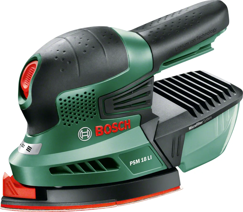 Bosch Cordless Multi-Sander PSM 18LI green