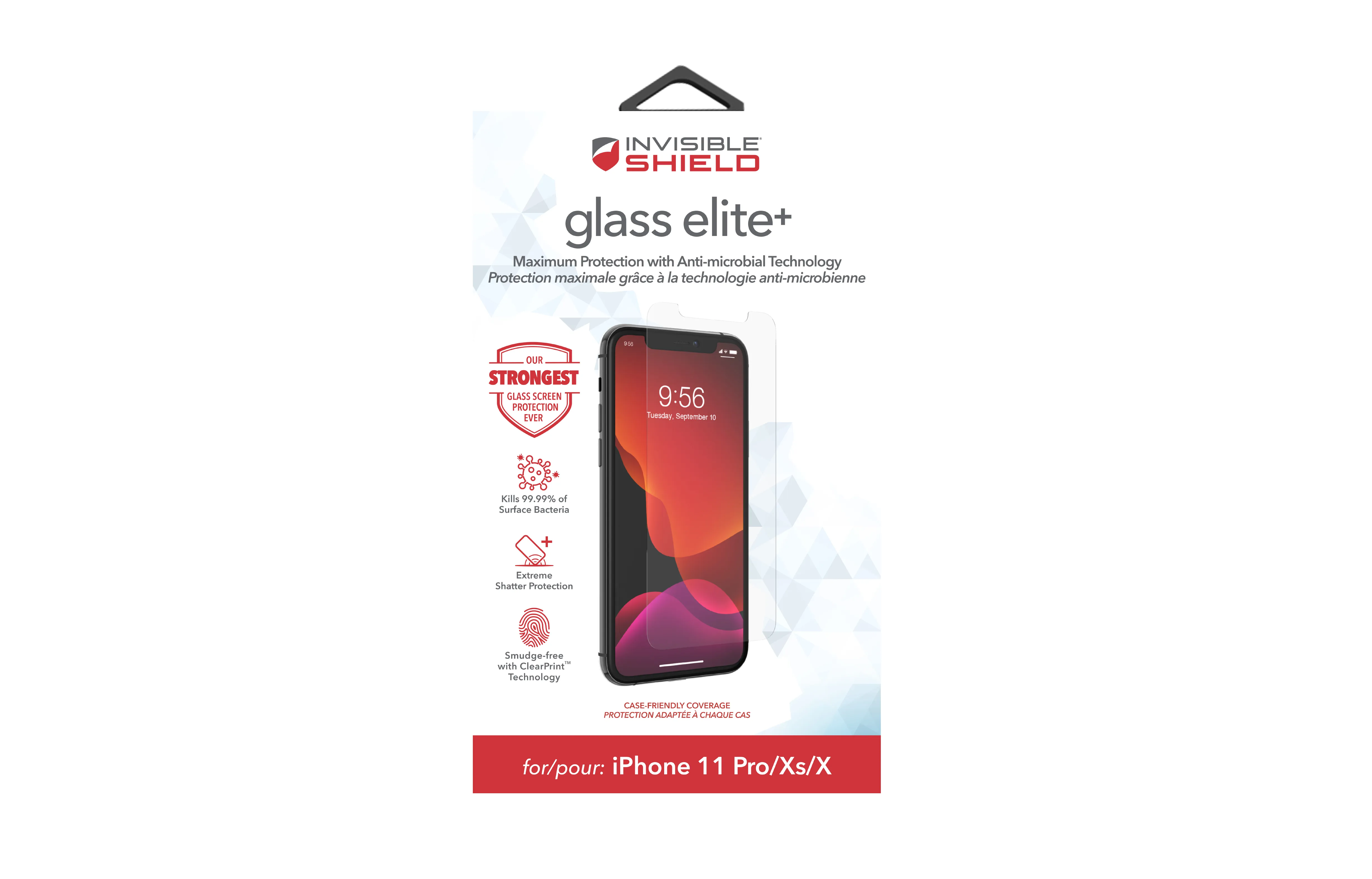 ZAGG InvisibleShield GlassElite+ Apple iPX/iPXS/iP11 Pro Screen