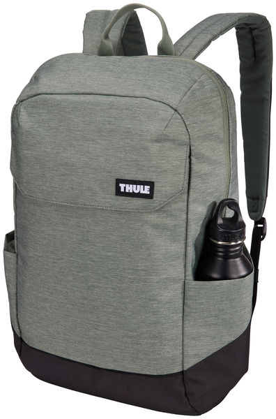 Thule Lithos 20l -tietokonereppu, vihreä/harmaa, 16"