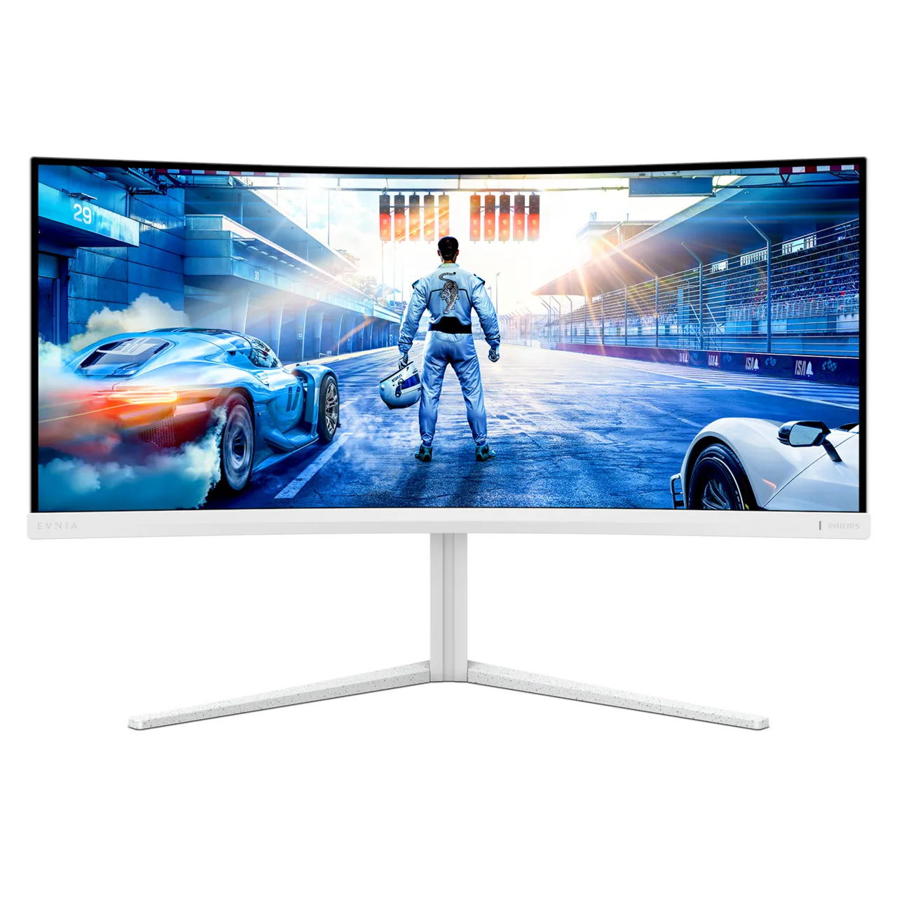 Philips Evnia 34M2C5501A 34" WQHD, Fast VA, HDR 400, 180Hz curved gamingsk&auml;rm