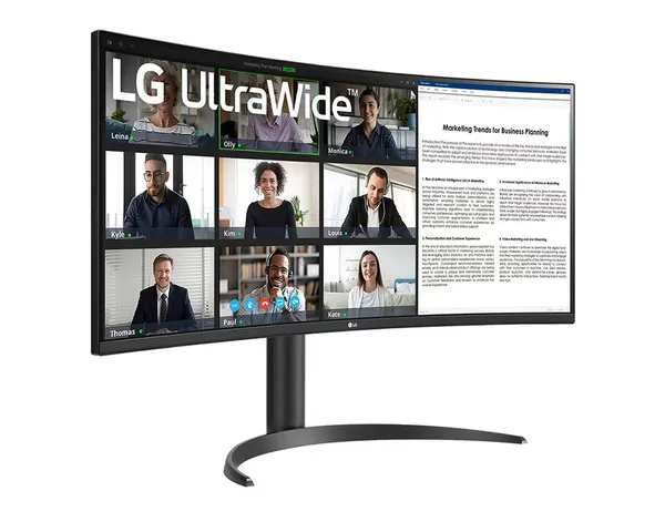 LG 34&quot; UltraWide 34WR55QC-B QHD, VA - curved monitor