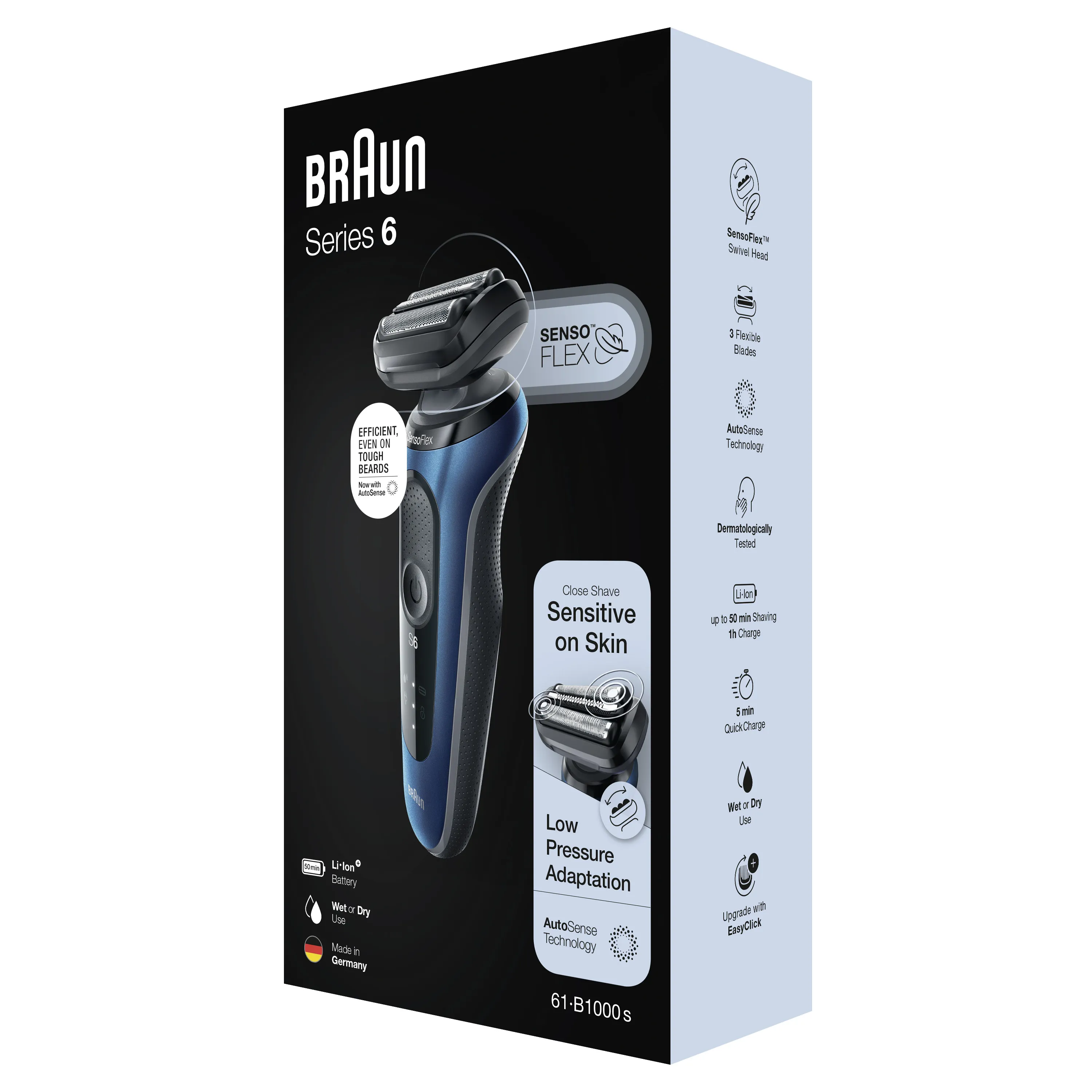 Braun 61-B1000S Wet&Dry -partakone