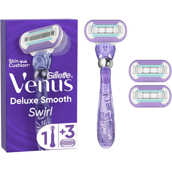 Gillette Venus Deluxe Smooth Swirl - shaver, 3 blades