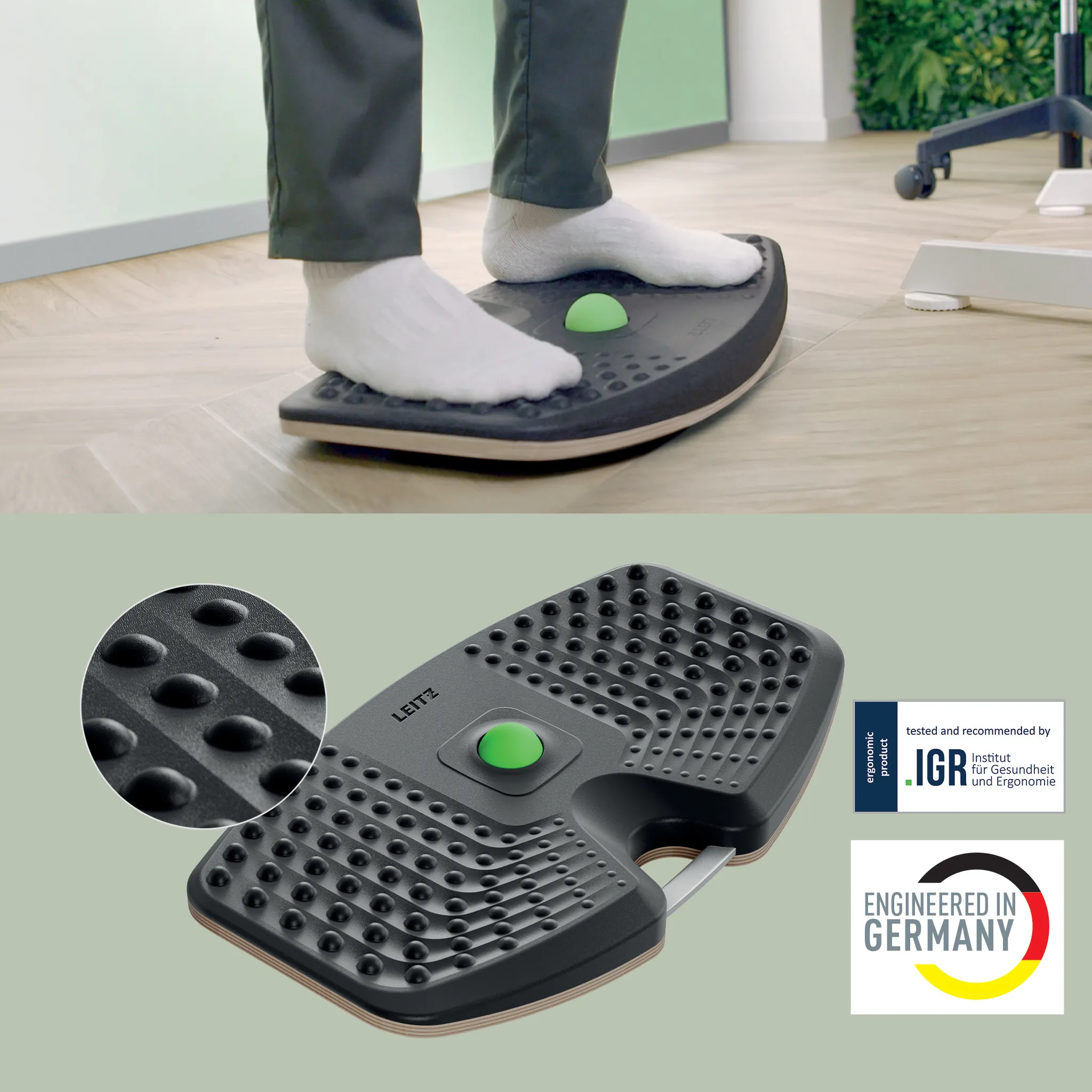 Leitz Ergo - balance board, 54x32cm, Grey