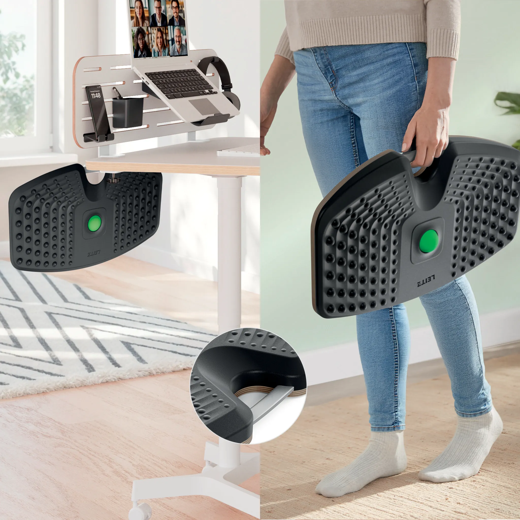 Leitz Ergo - balance board, 54x32cm, Grey