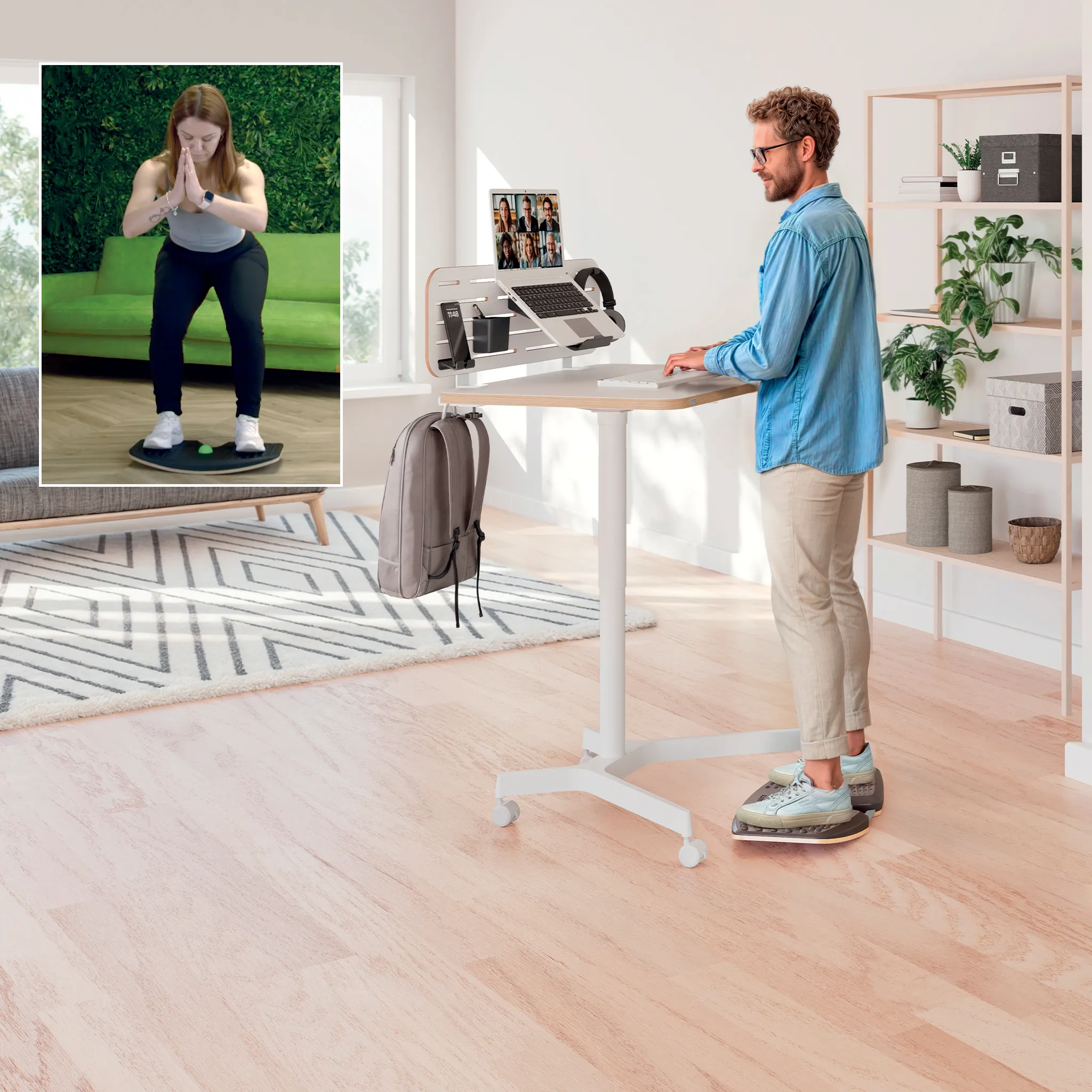 Leitz Ergo - balance board, 54x32cm, Grey