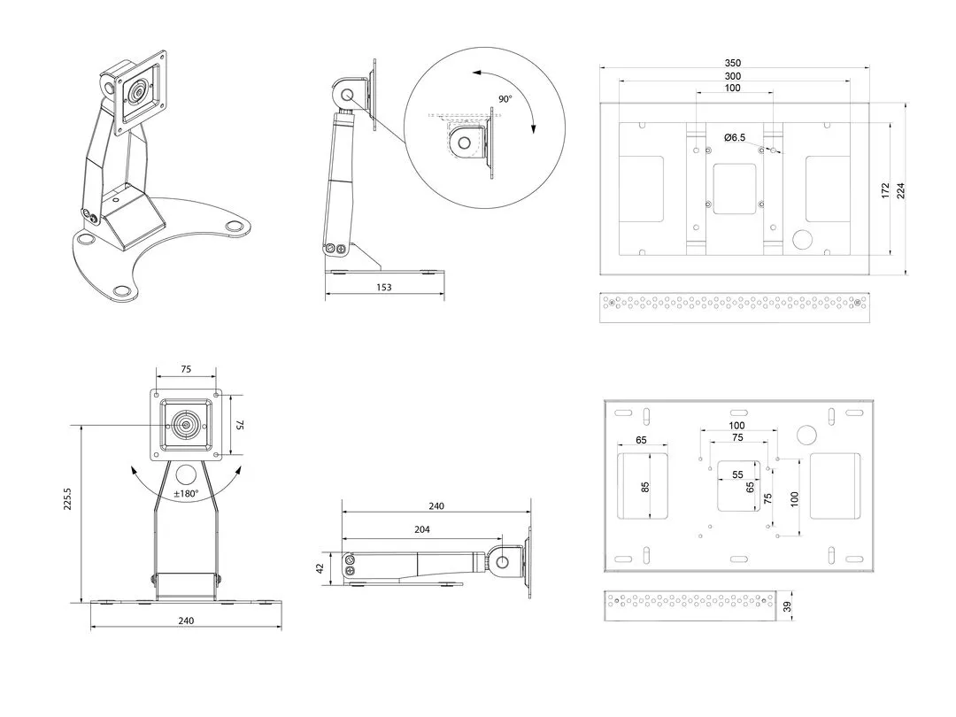 M TS f Lockable Tablet Mount+Enclosure