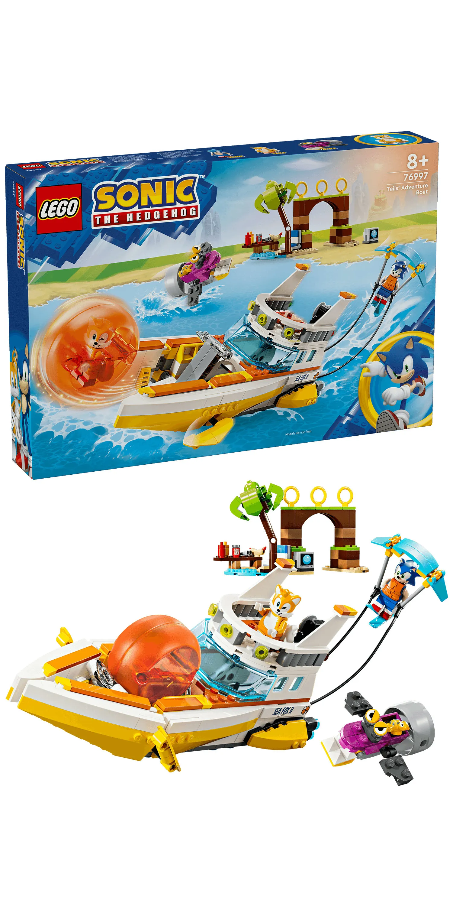 LEGO Sonic the Hedgehog Tails' Adventure Boat 76997