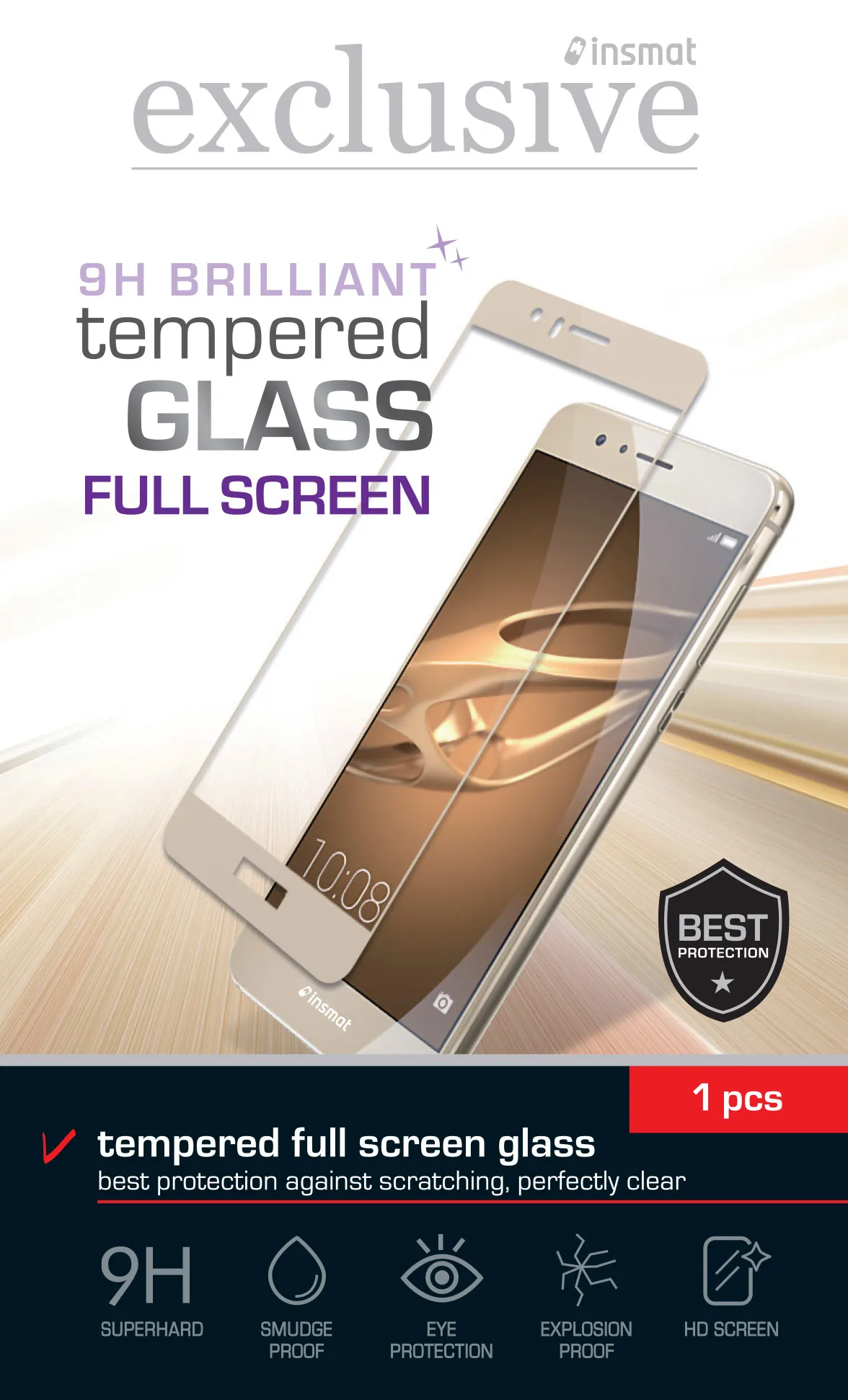 Insmat Full Screen Glass, Huawei P20 - Screen Glass